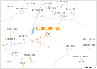 map of Scarlan Hill