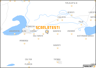 map of Scărlăteşti