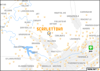 map of Scarlet Town