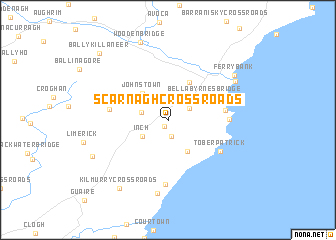 map of Scarnagh Cross Roads