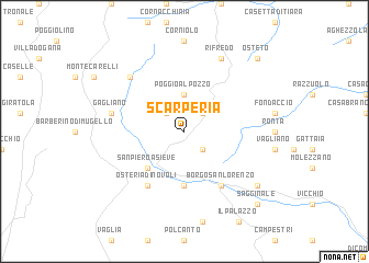 map of Scarperia