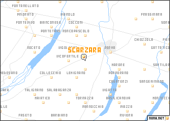 map of Scarzara