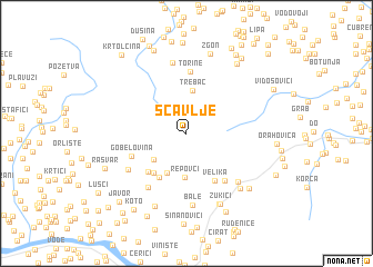 map of Šcavlje