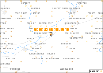 map of Sceaux-sur-Huisne