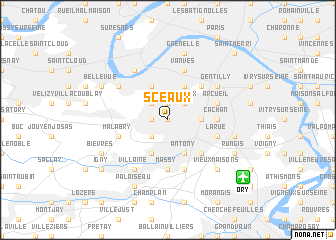 map of Sceaux