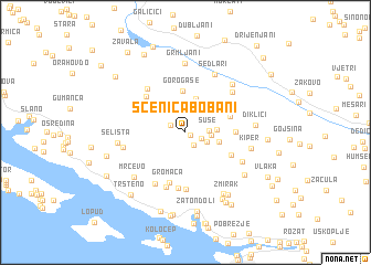 map of Šćenica Bobani