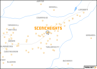 map of Scenic Heights