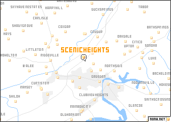 map of Scenic Heights