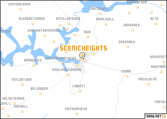 map of Scenic Heights