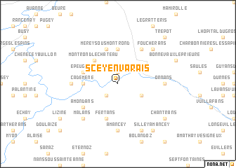 map of Scey-en-Varais