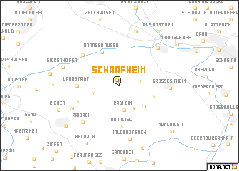 map of Schaafheim