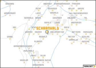 map of Schaanwald