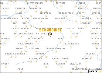 map of Schabowiec