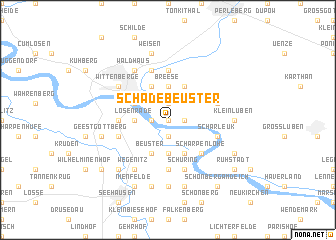 map of Schadebeuster