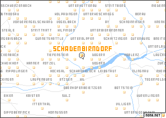 map of Schadenbirndorf