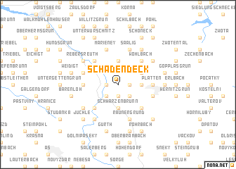 map of Schadendeck