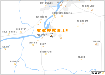 map of Schaeferville