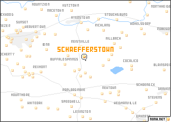 map of Schaefferstown