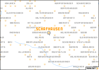 map of Schafhausen