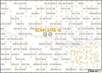 map of Schalding