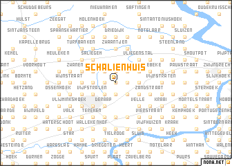 map of Schaliënhuis