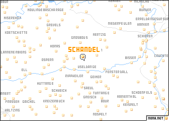 map of Schandel