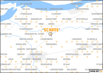 map of Schans