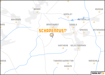map of Schapenrust