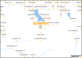 map of Schärfen