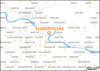 map of Scharpenlohe