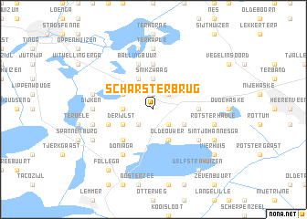 map of Scharsterbrug