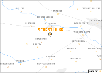 map of Schastlivka