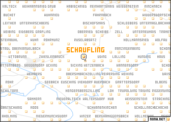 map of Schaufling