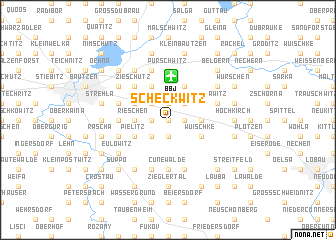 map of Scheckwitz