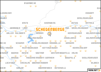 map of Schederberge