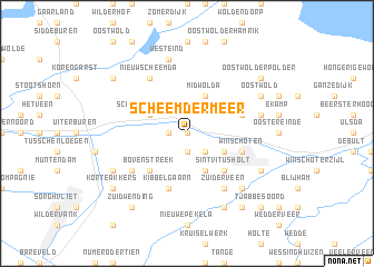 map of Scheemdermeer