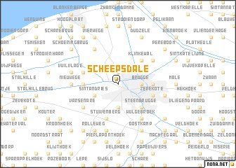 map of Scheepsdale