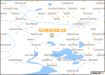 map of Scheerwolde