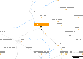map of Scheggia