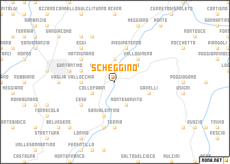 map of Scheggino