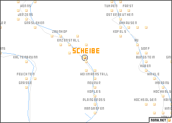 map of Scheibe