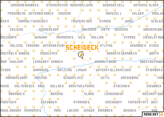 map of Scheideck