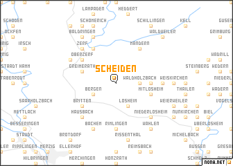 map of Scheiden