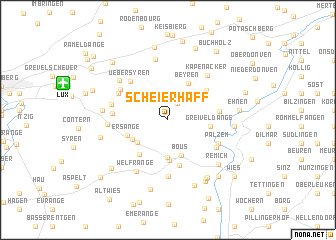 map of Scheierhaff