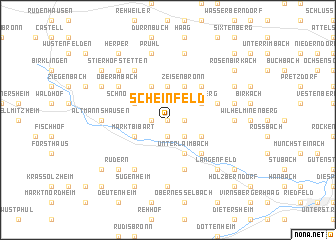 map of Scheinfeld