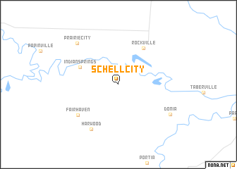 map of Schell City