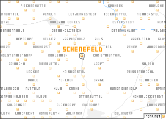 map of Schenefeld