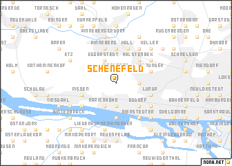 map of Schenefeld