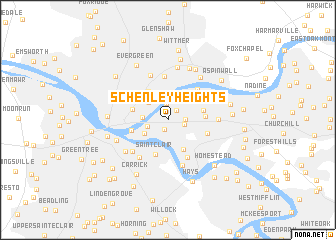 map of Schenley Heights