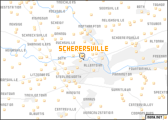 map of Scherersville